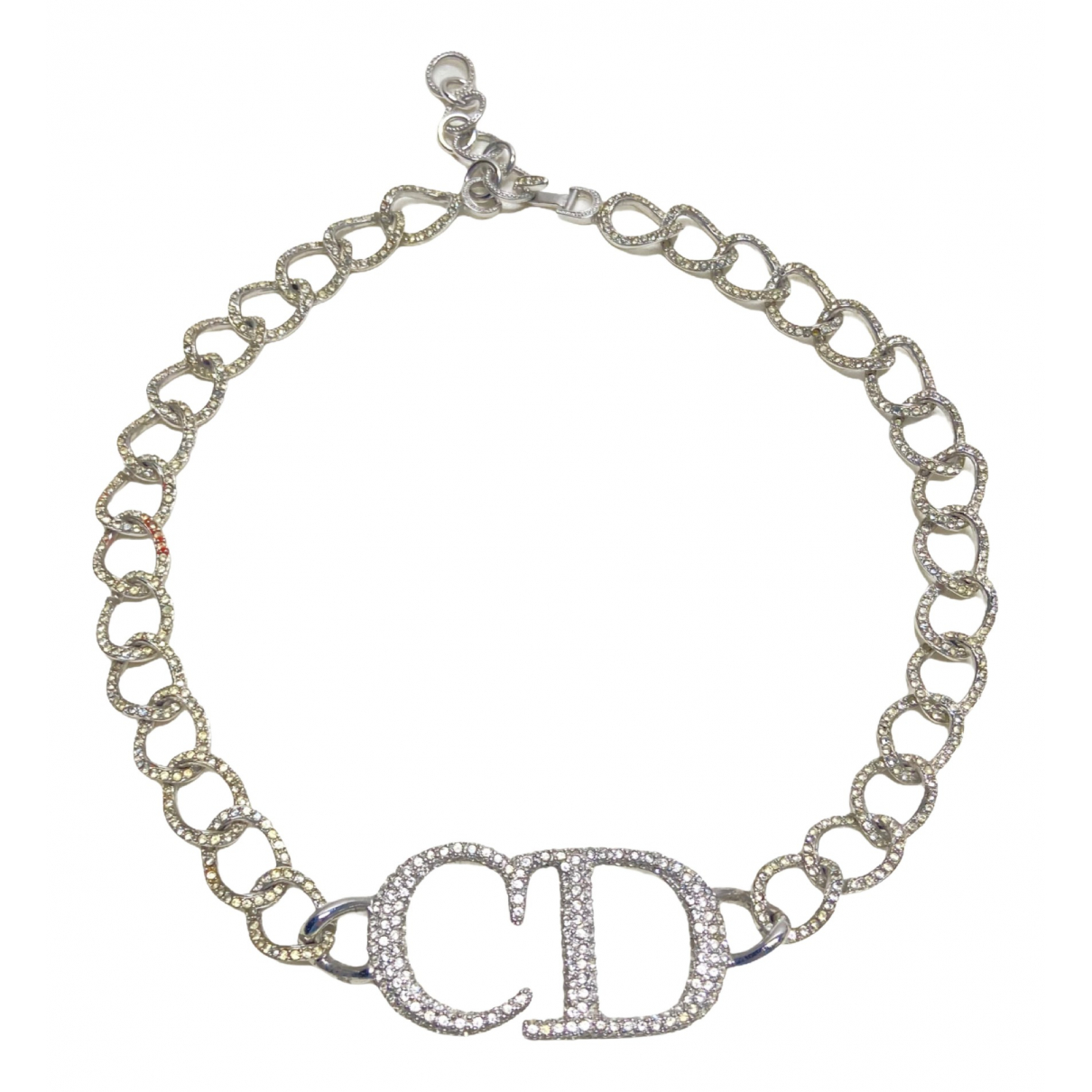 Crystal necklace Dior Silver in Crystal 
